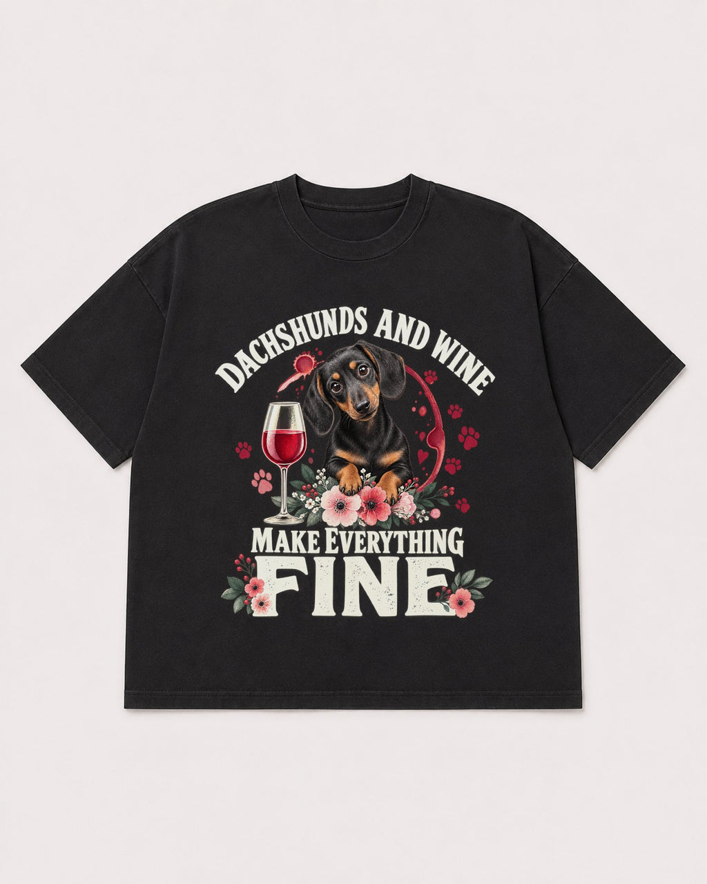 Mockup Boxy Heavyweight Tee Black product