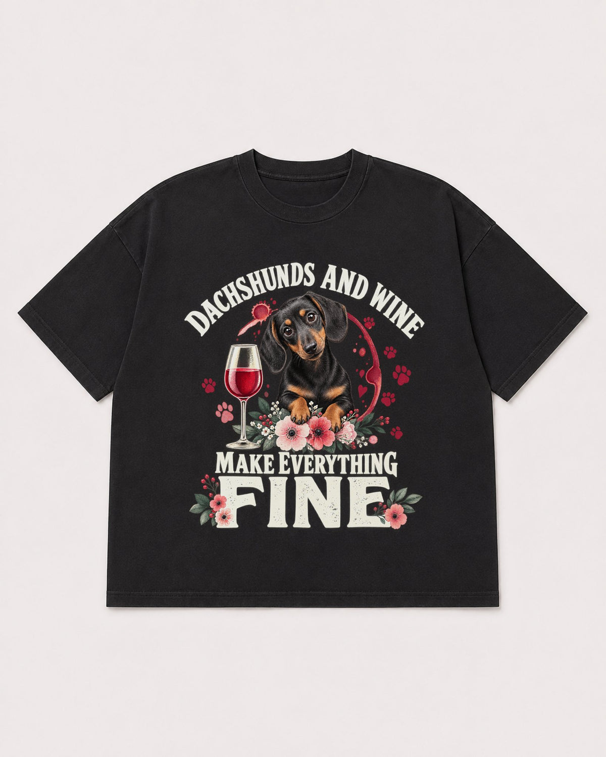Mockup Boxy Heavyweight Tee Black product