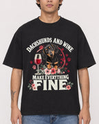 Mockup Boxy Heavyweight Tee Black male close-up 06