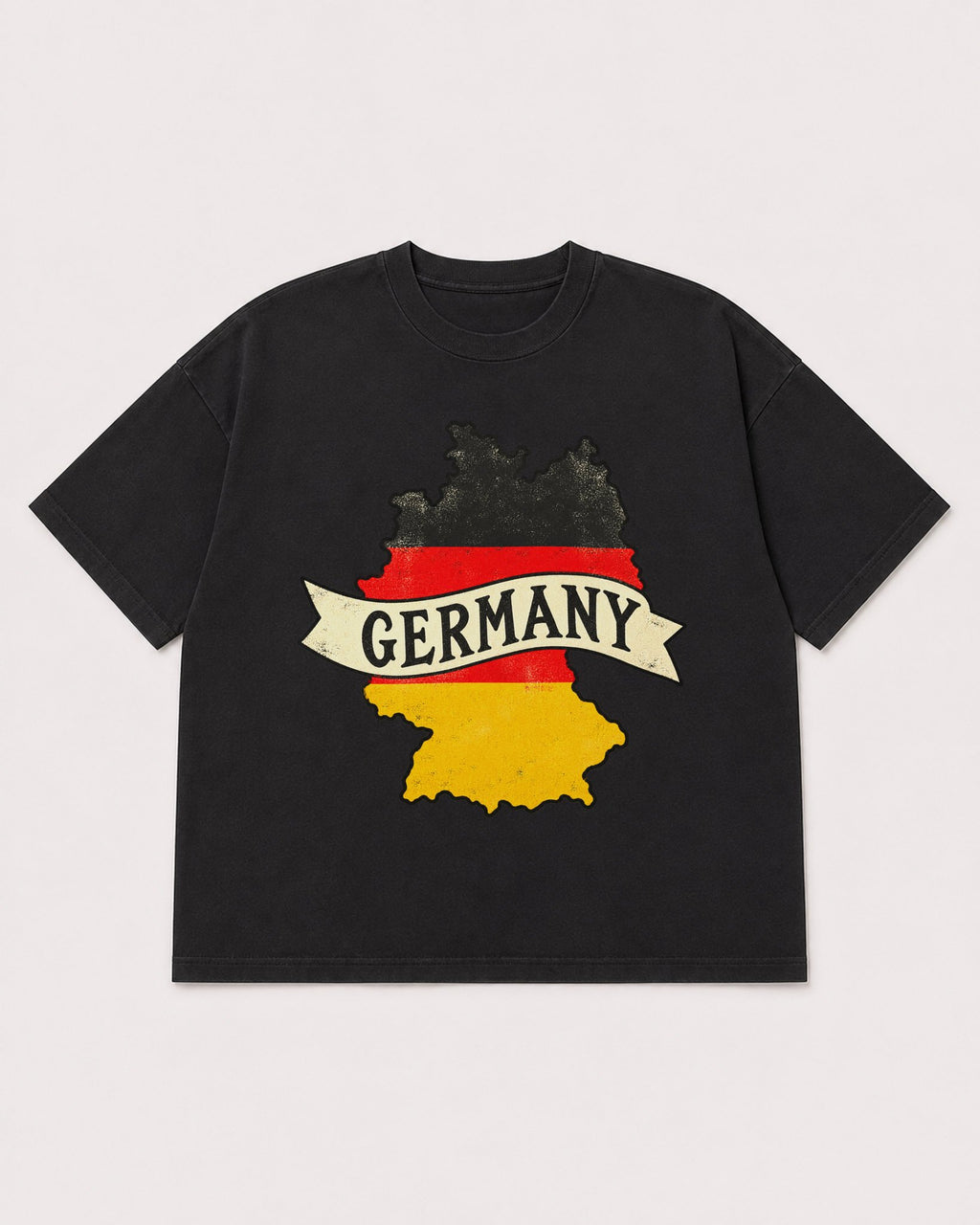 Mockup Boxy Heavyweight Tee Black product