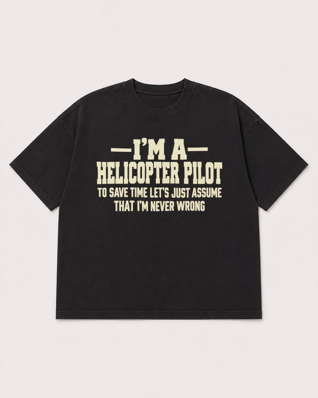 Mockup Boxy Heavyweight Tee Black product
