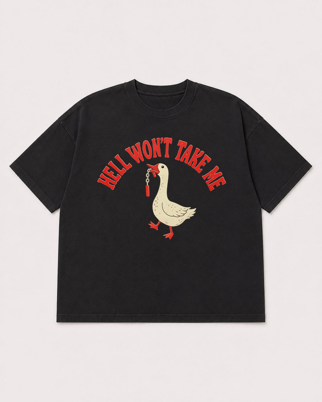 Mockup Boxy Heavyweight Tee Black product
