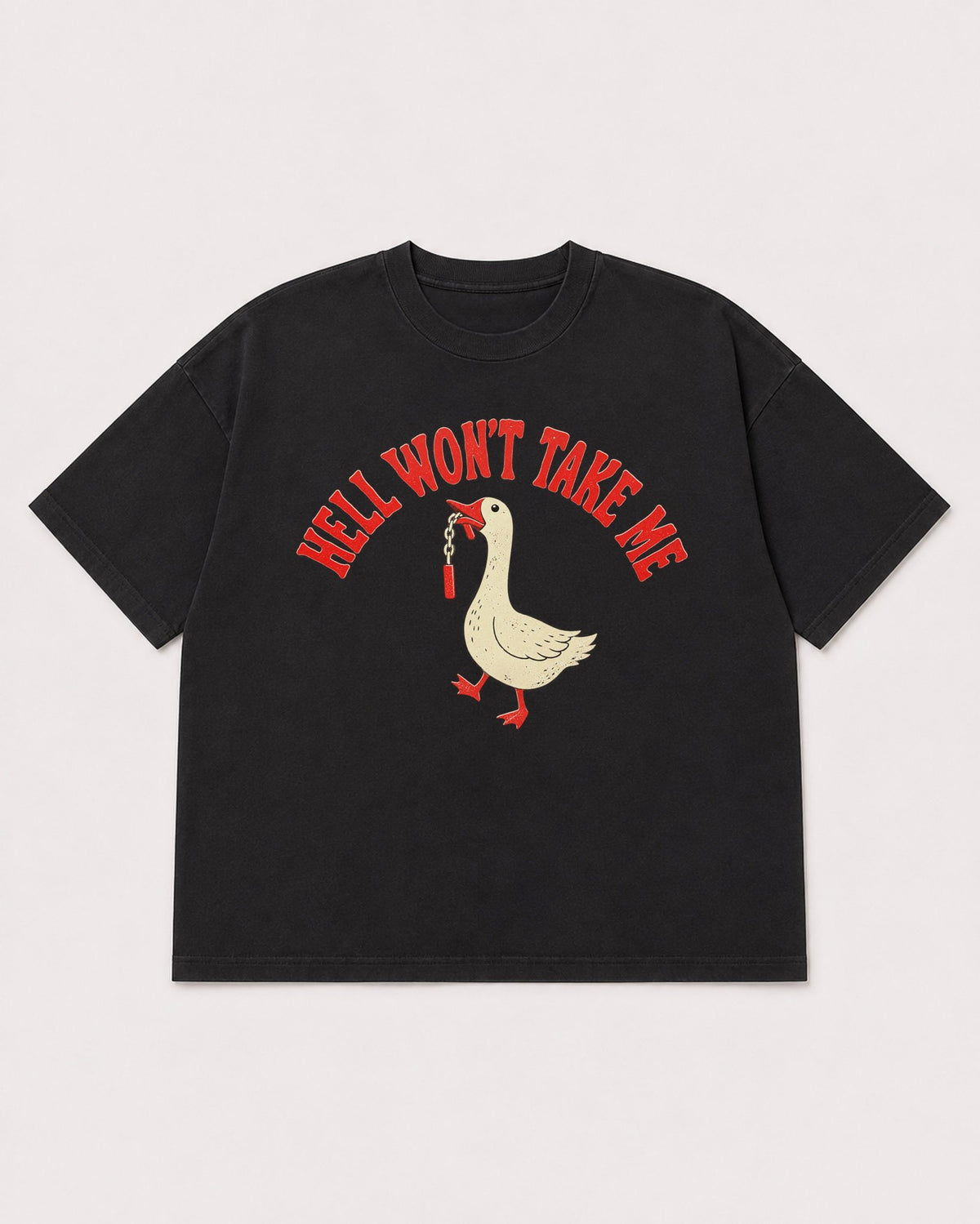 Mockup Boxy Heavyweight Tee Black product