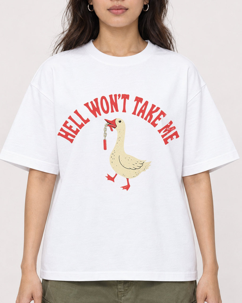 Mockup Boxy Heavyweight Tee White female close-up 02