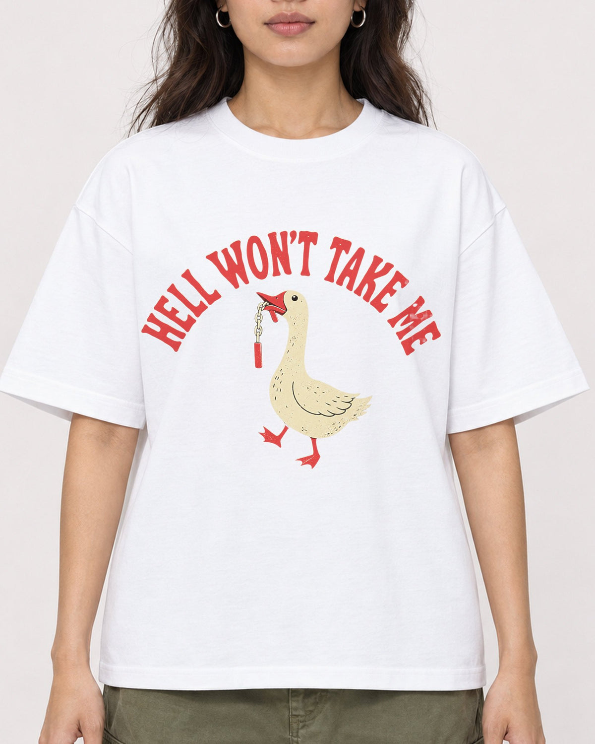 Mockup Boxy Heavyweight Tee White female close-up 02