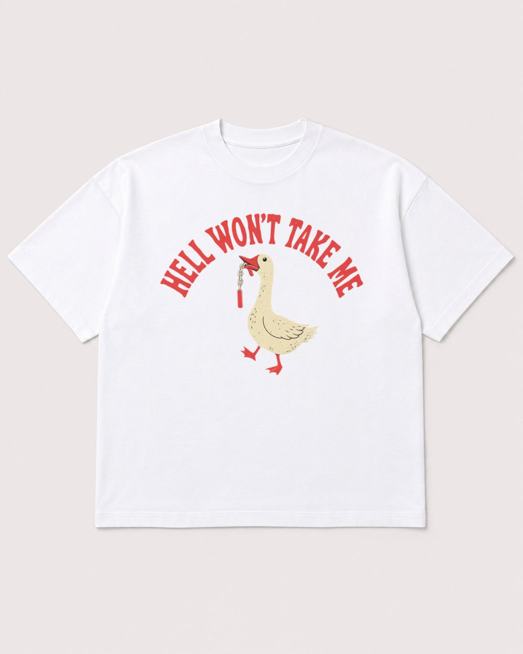 Mockup Boxy Heavyweight Tee White product