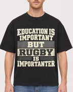 Mockup Boxy Heavyweight Tee Black male close-up 38