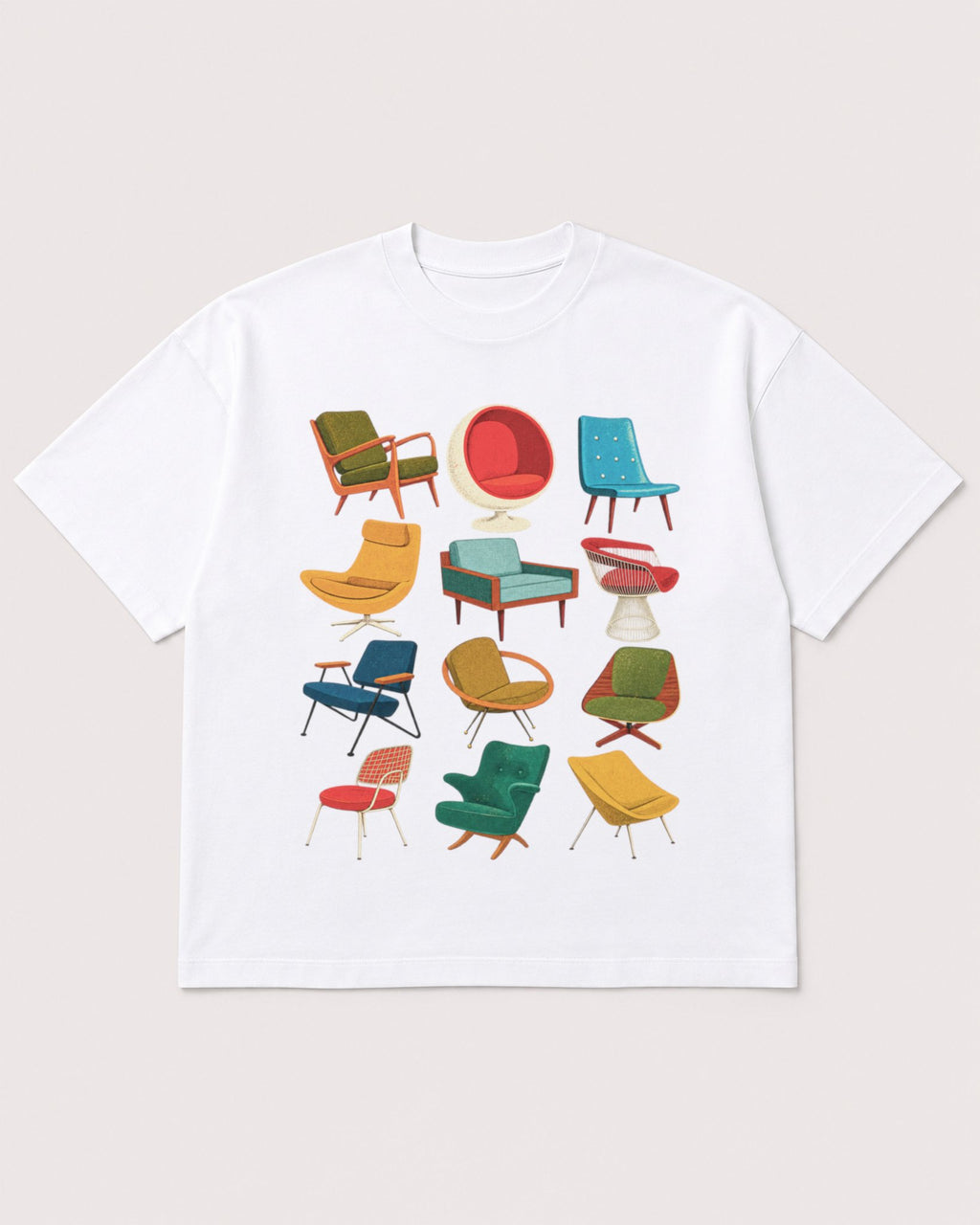 Mockup Boxy Heavyweight Tee White product