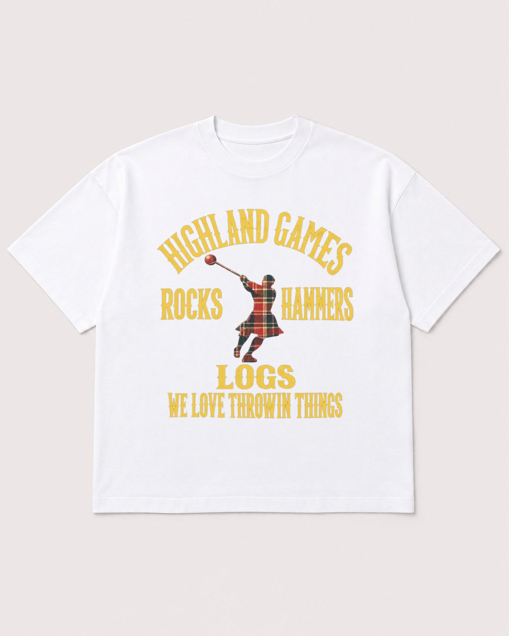 Mockup Boxy Heavyweight Tee White product