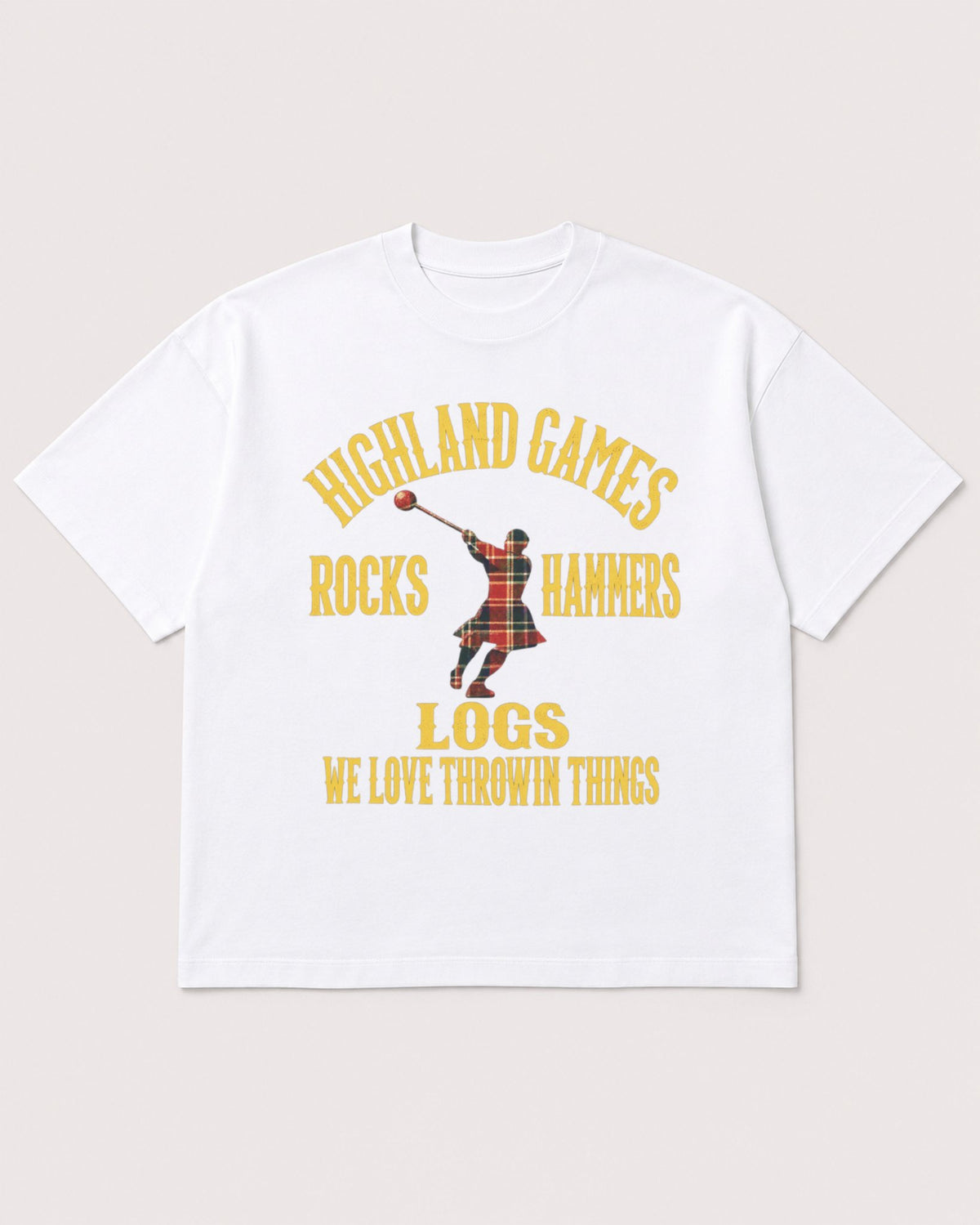Mockup Boxy Heavyweight Tee White product