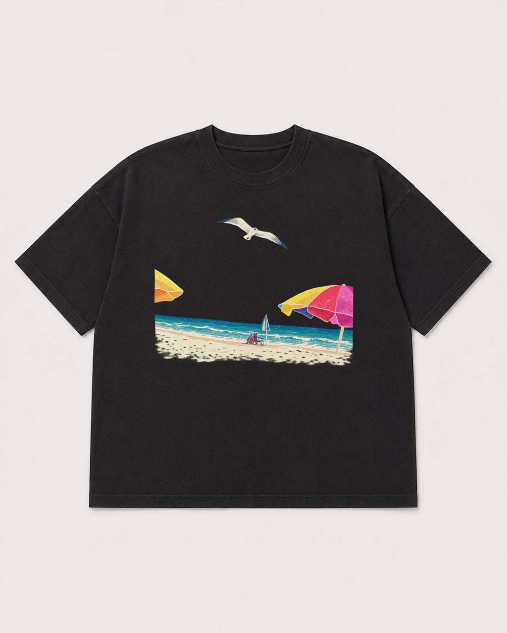 Mockup Boxy Heavyweight Tee Black product