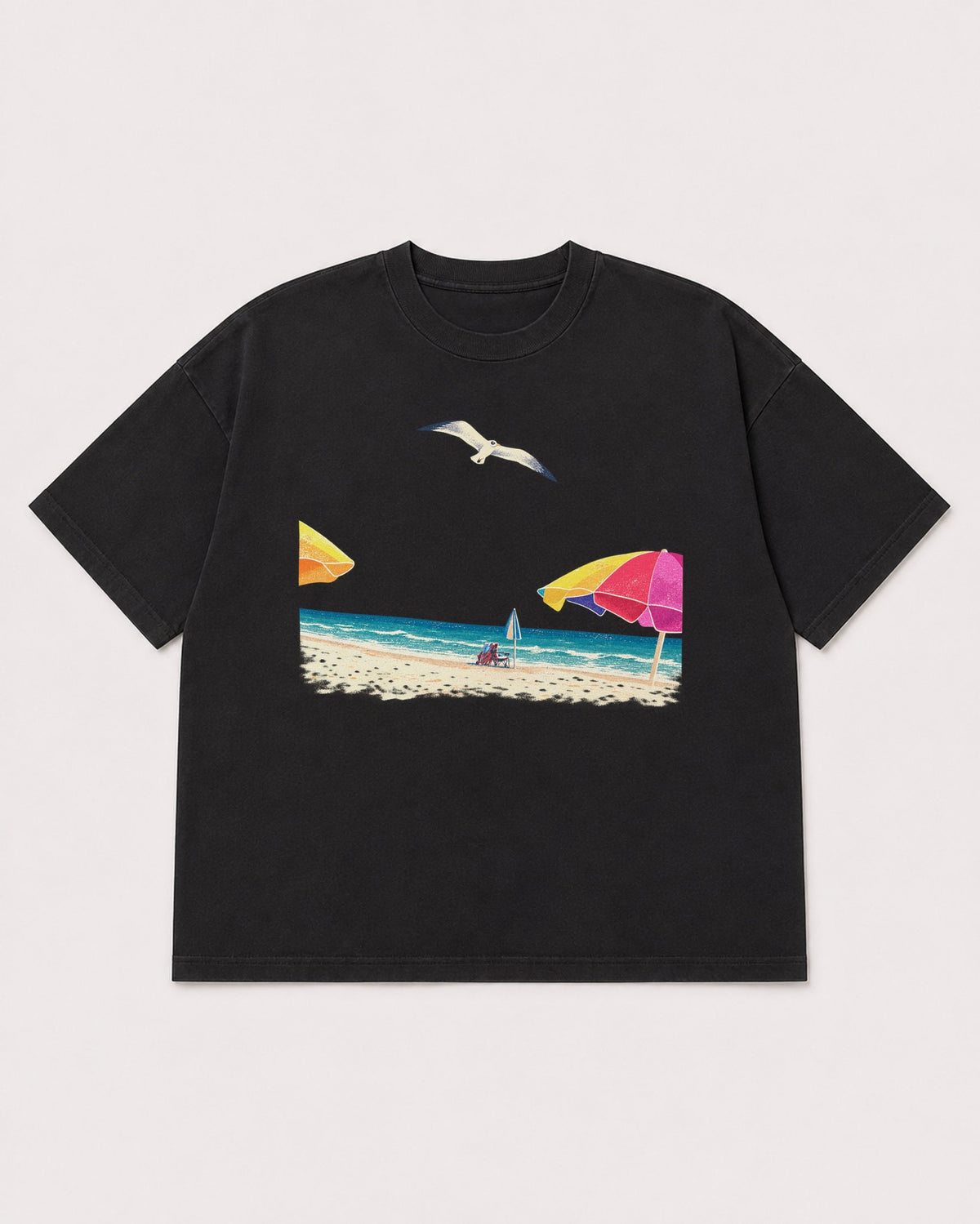 Mockup Boxy Heavyweight Tee Black product