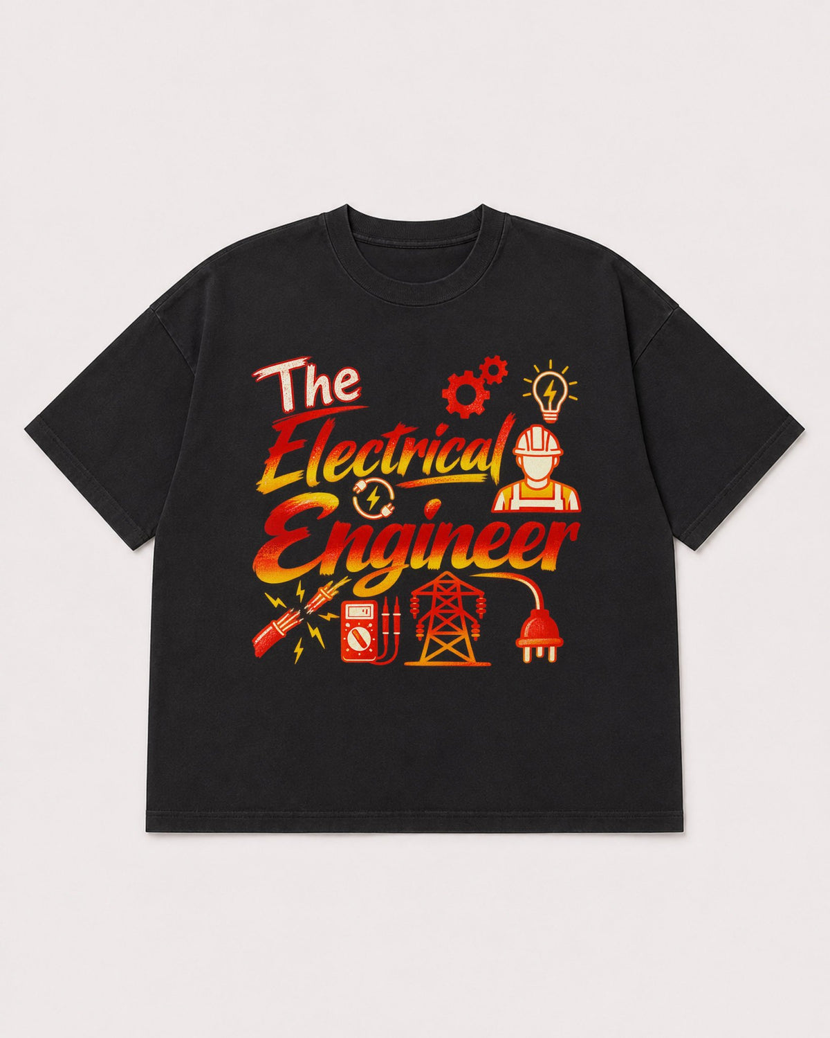 Mockup Boxy Heavyweight Tee Black product