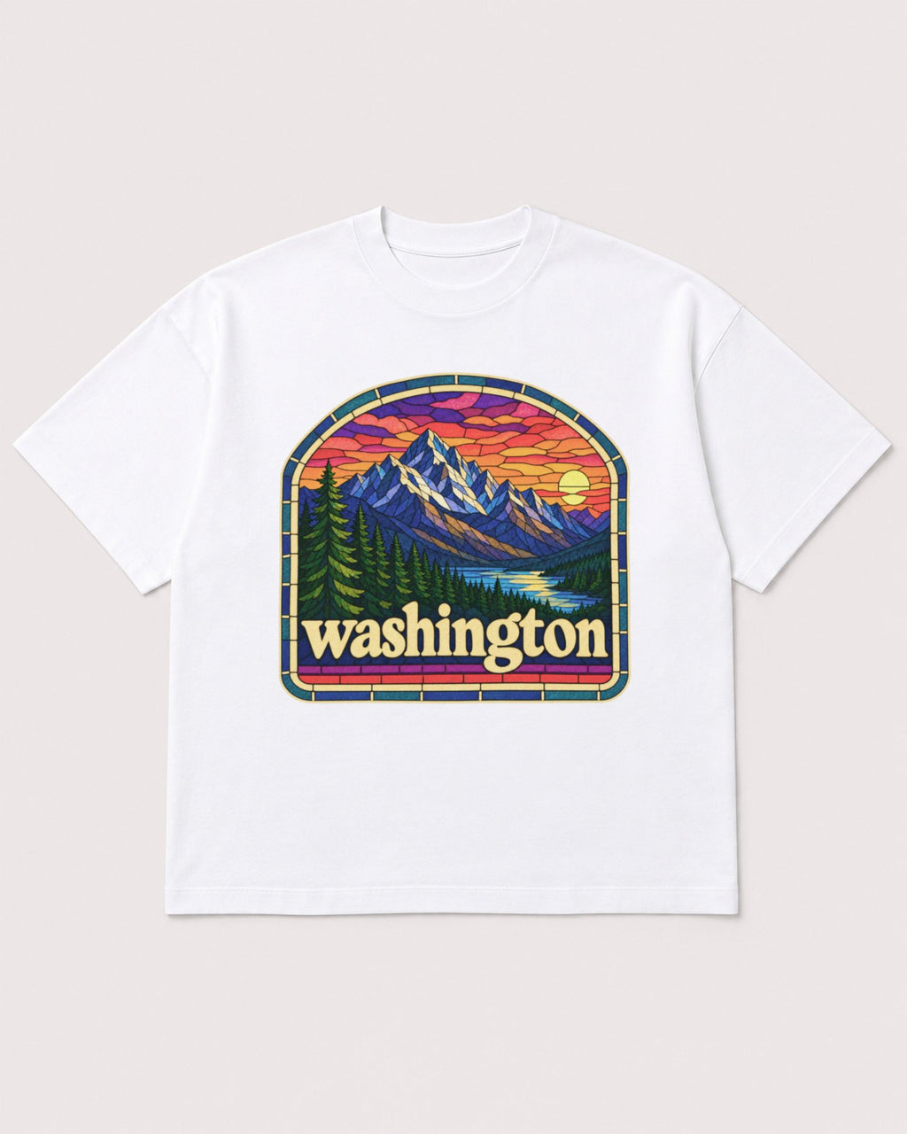 Mockup Boxy Heavyweight Tee White product