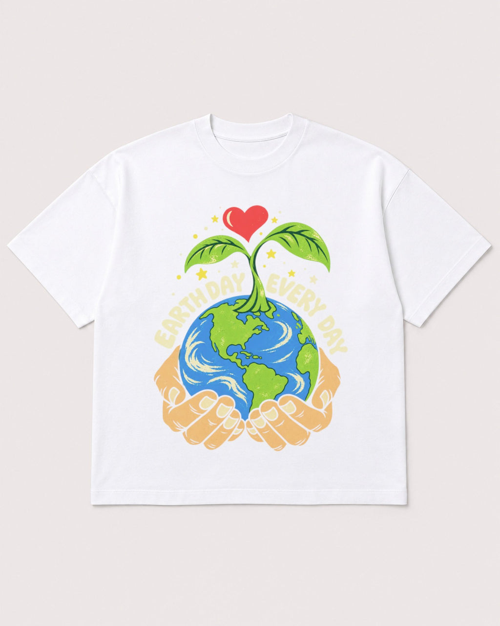 Mockup Boxy Heavyweight Tee White product