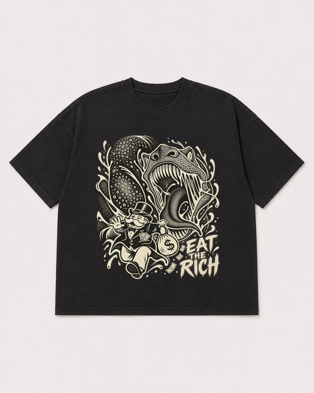 Mockup Boxy Heavyweight Tee Black product