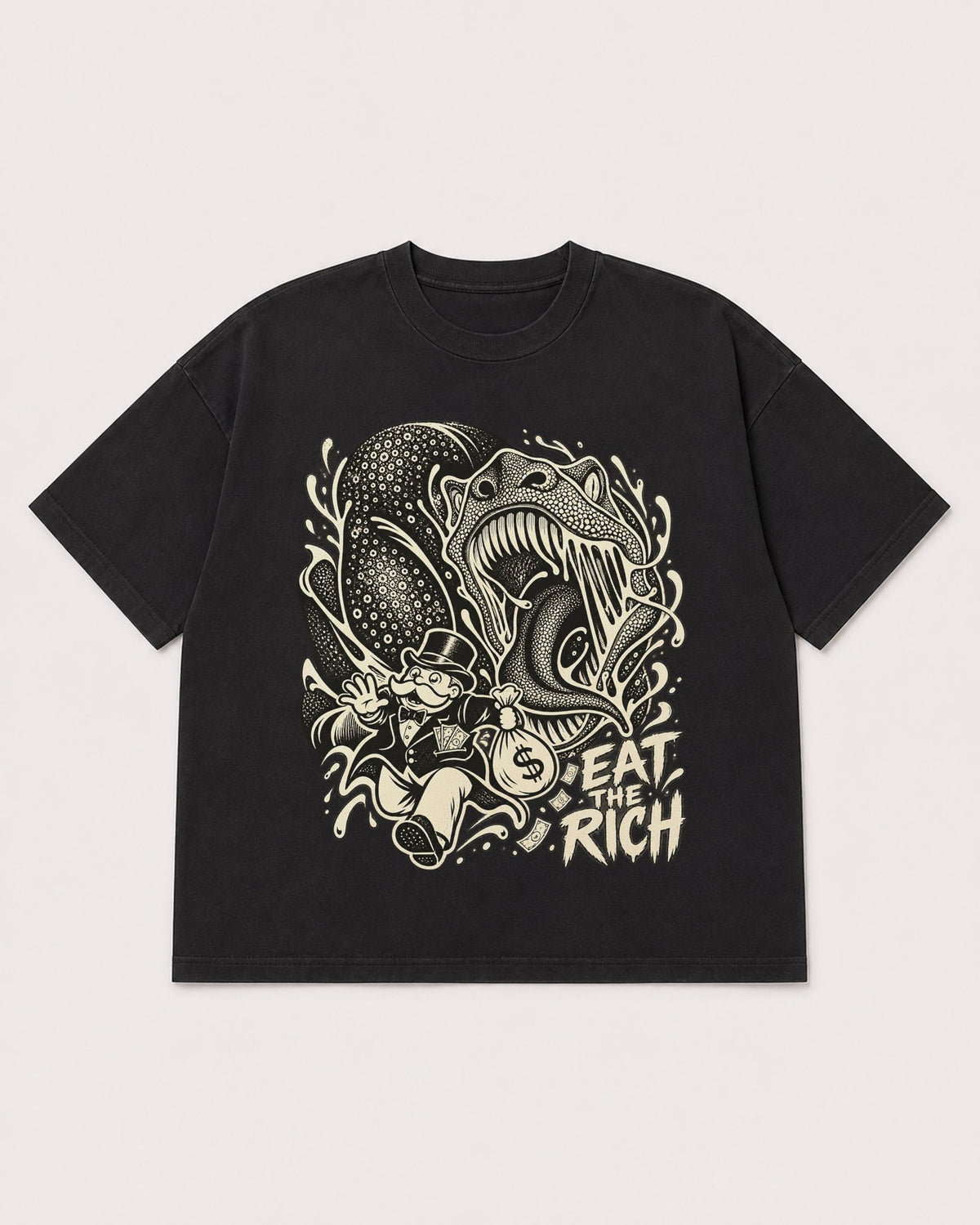 Mockup Boxy Heavyweight Tee Black product