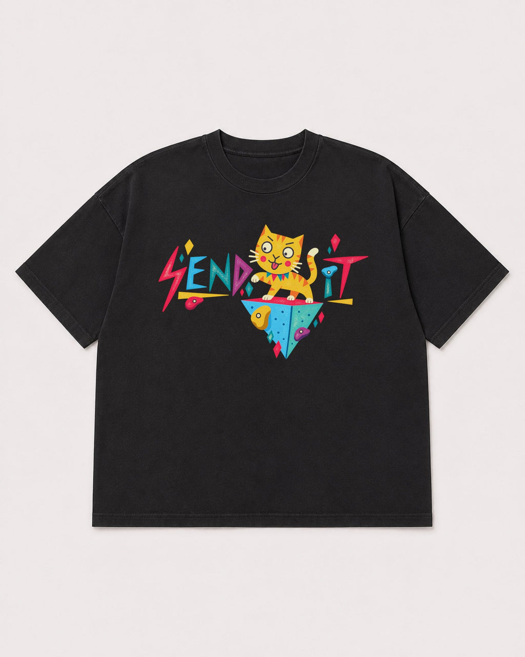 Mockup Boxy Heavyweight Tee Black product