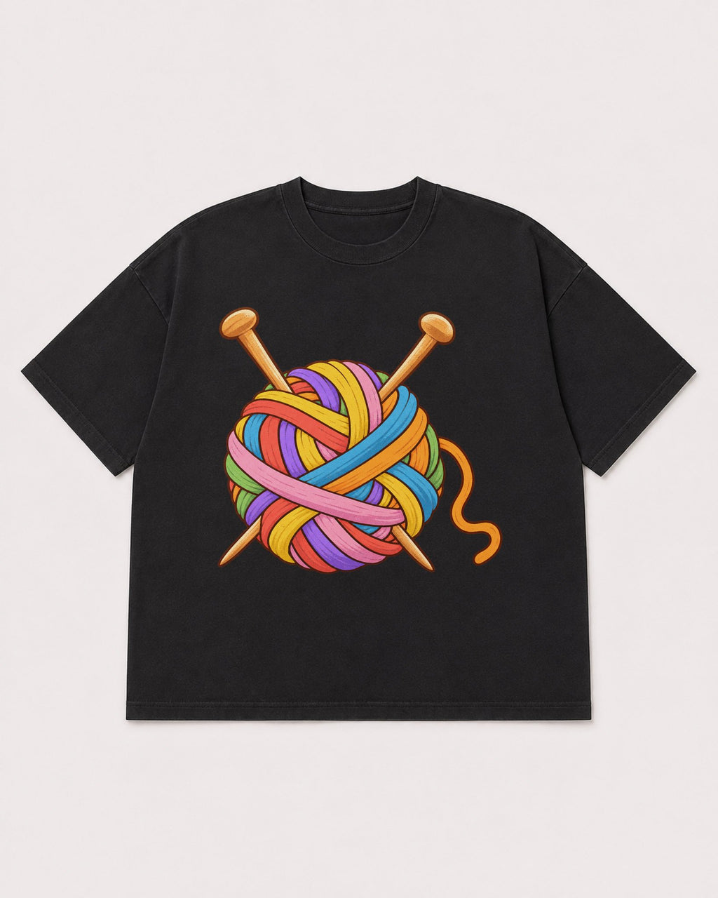 Mockup Boxy Heavyweight Tee Black product