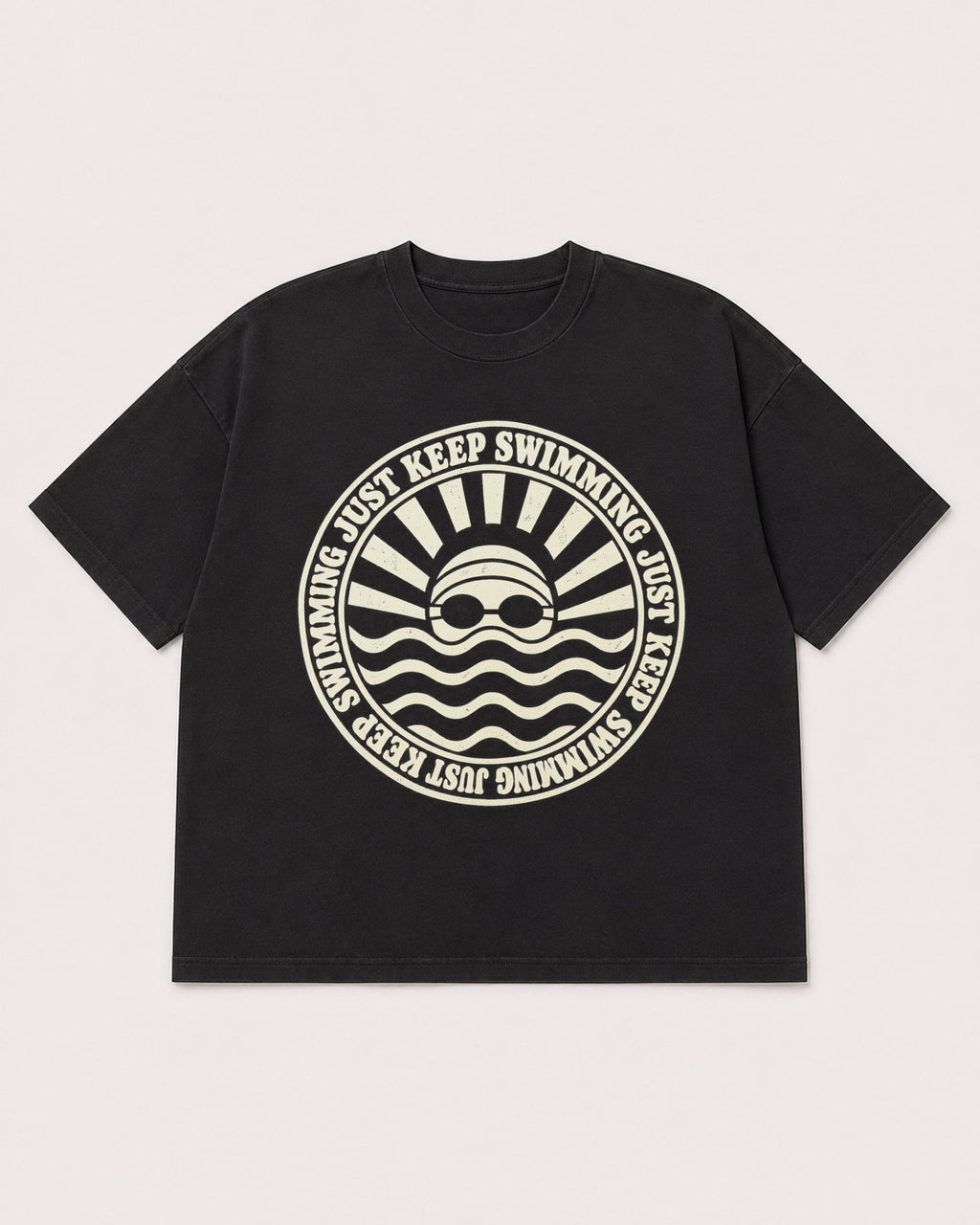 Mockup Boxy Heavyweight Tee Black product