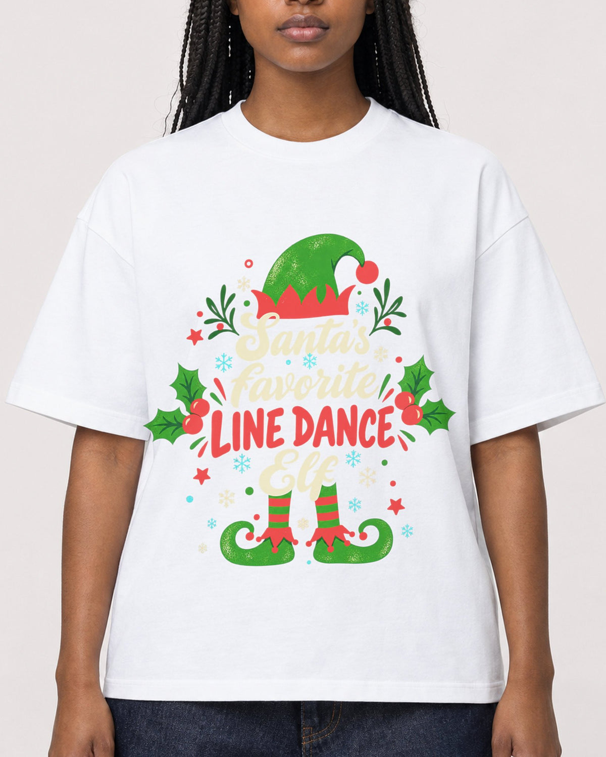 Mockup Boxy Heavyweight Tee White female close-up 04