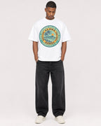 Mockup Boxy Heavyweight Tee White male full-body 35
