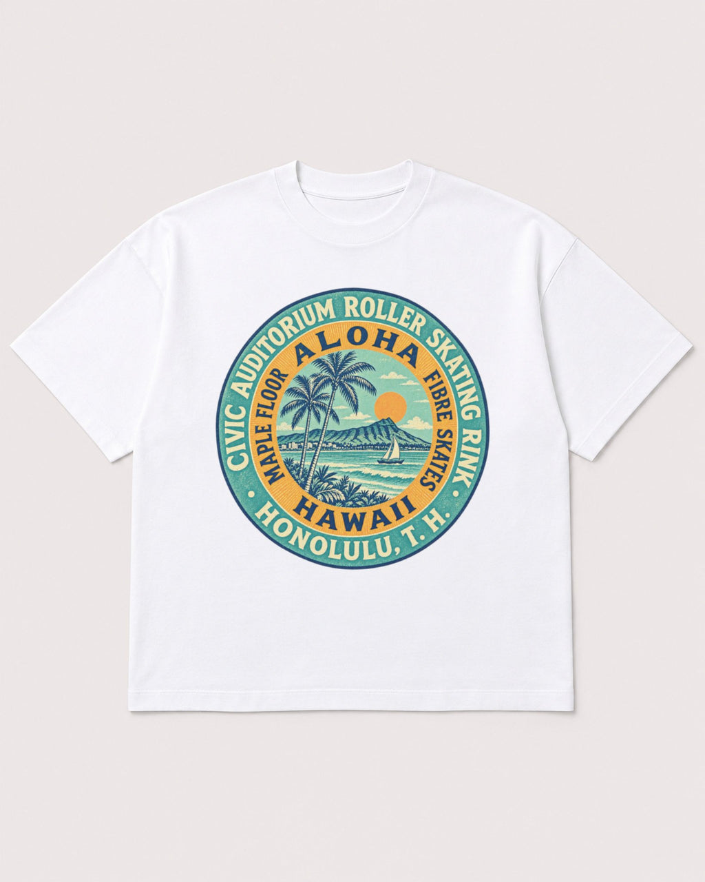 Mockup Boxy Heavyweight Tee White product
