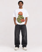 Mockup Boxy Heavyweight Tee White male full-body 05