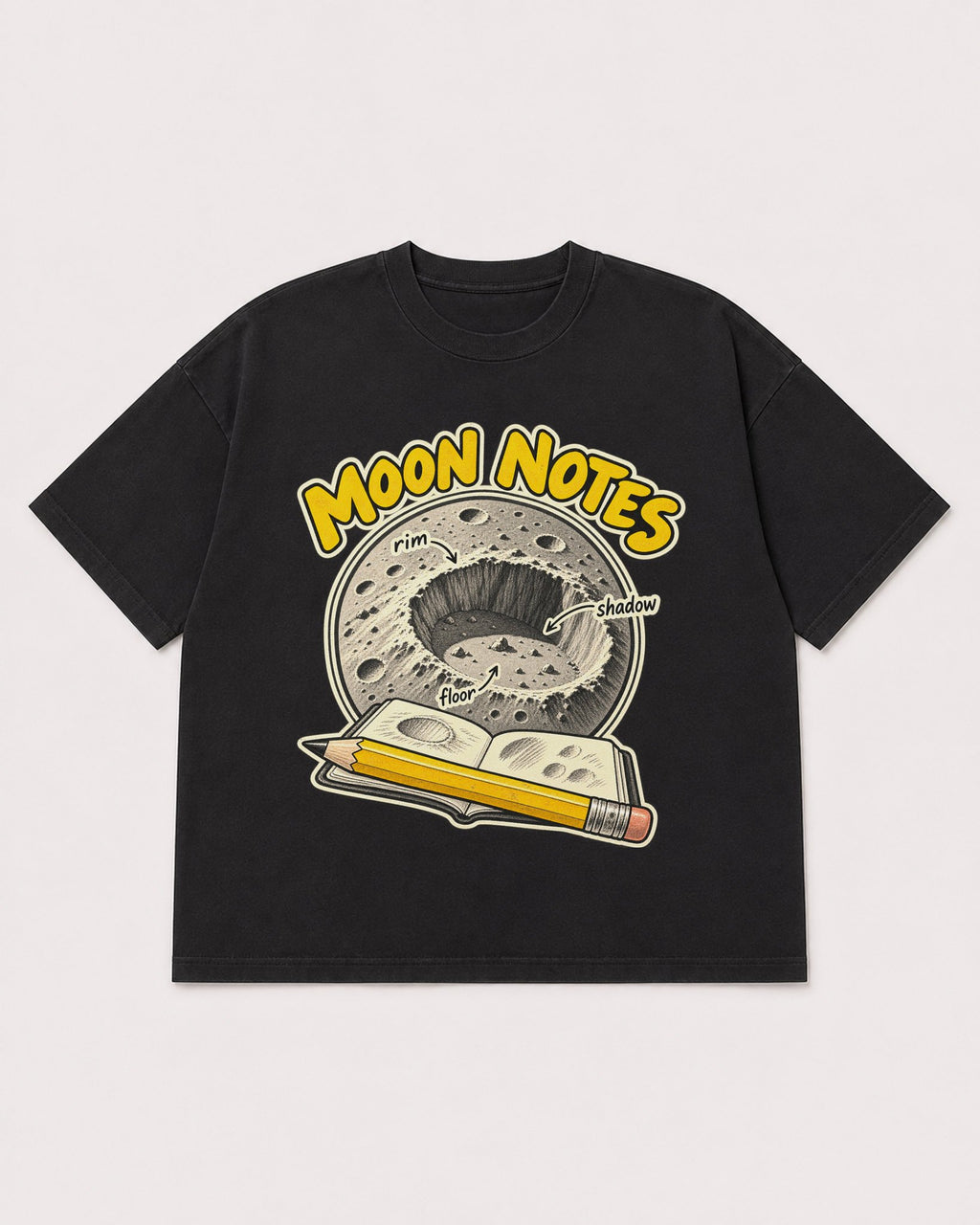 Mockup Boxy Heavyweight Tee Black product
