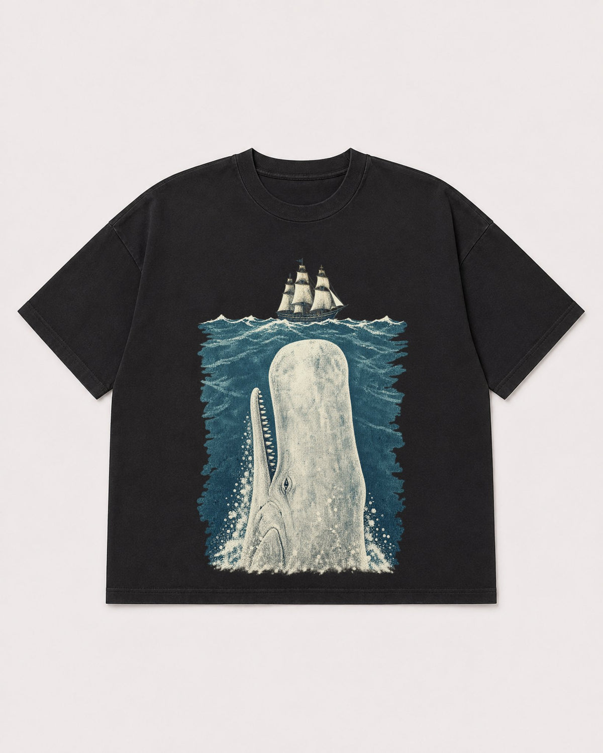 Mockup Boxy Heavyweight Tee Black product