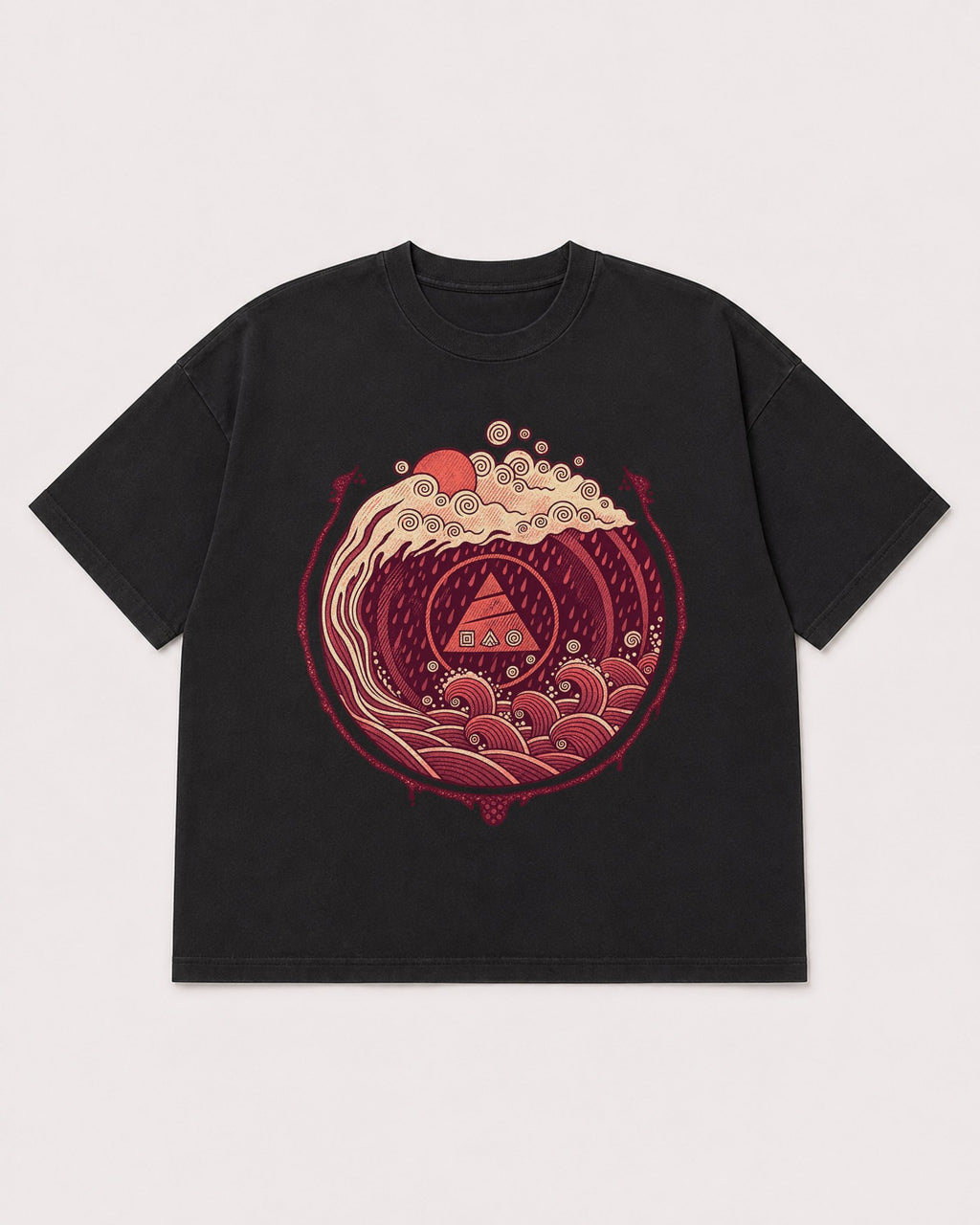 Mockup Boxy Heavyweight Tee Black product