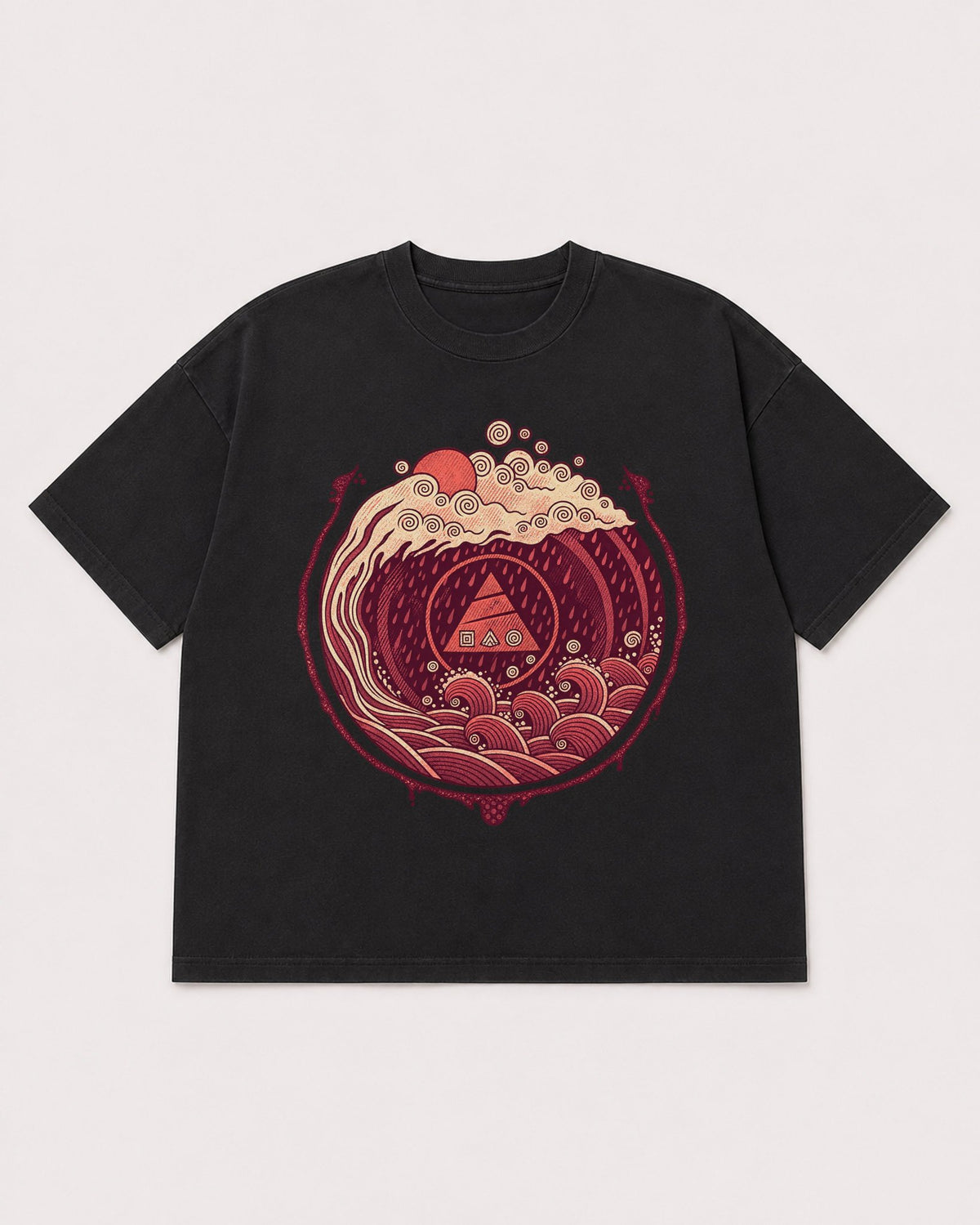 Mockup Boxy Heavyweight Tee Black product