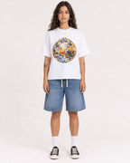 Mockup Boxy Heavyweight Tee White female full-body 06