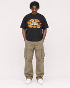 Mockup Boxy Heavyweight Tee Black male full-body 04