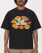 Mockup Boxy Heavyweight Tee Black male close-up 04