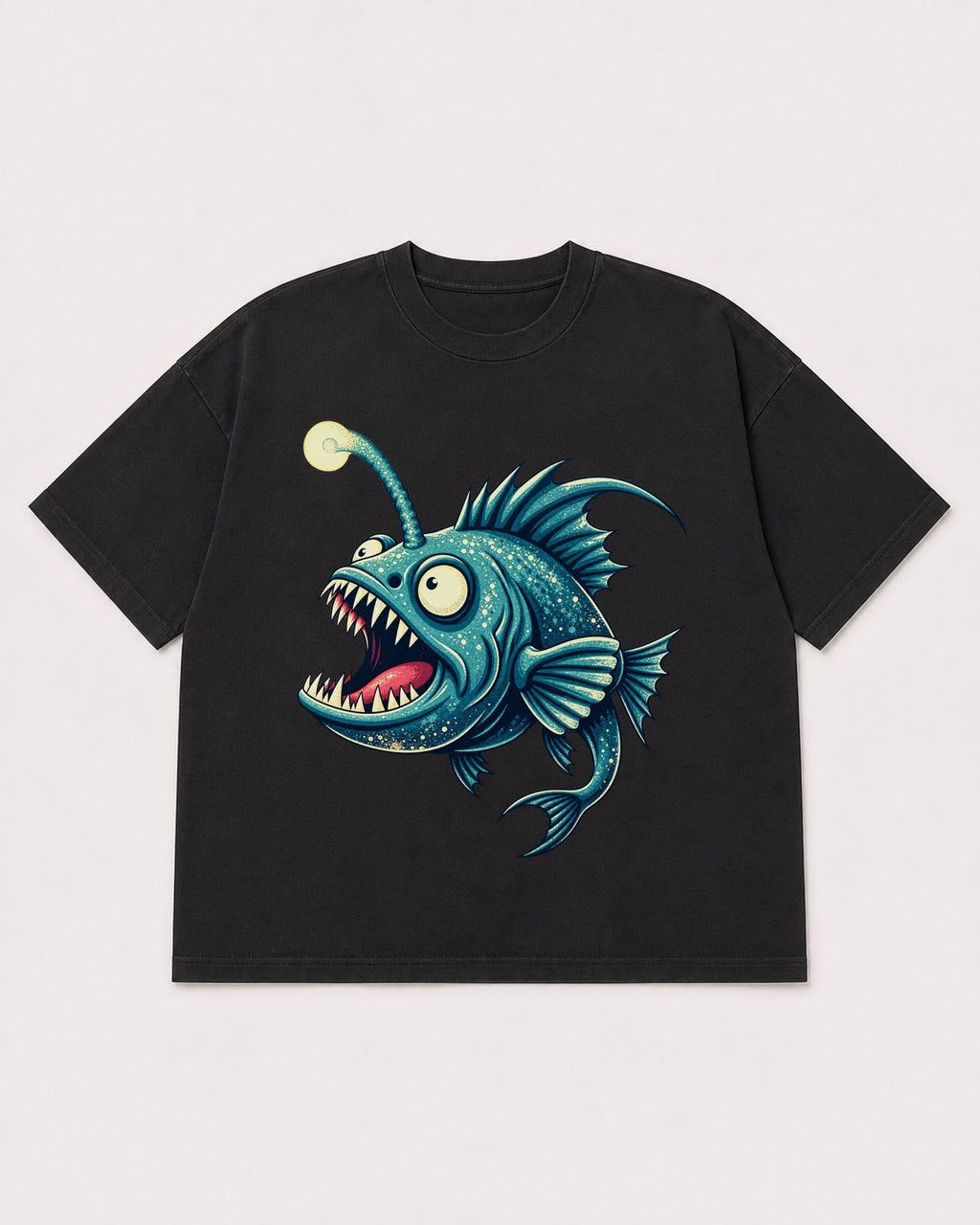 Mockup Boxy Heavyweight Tee Black product