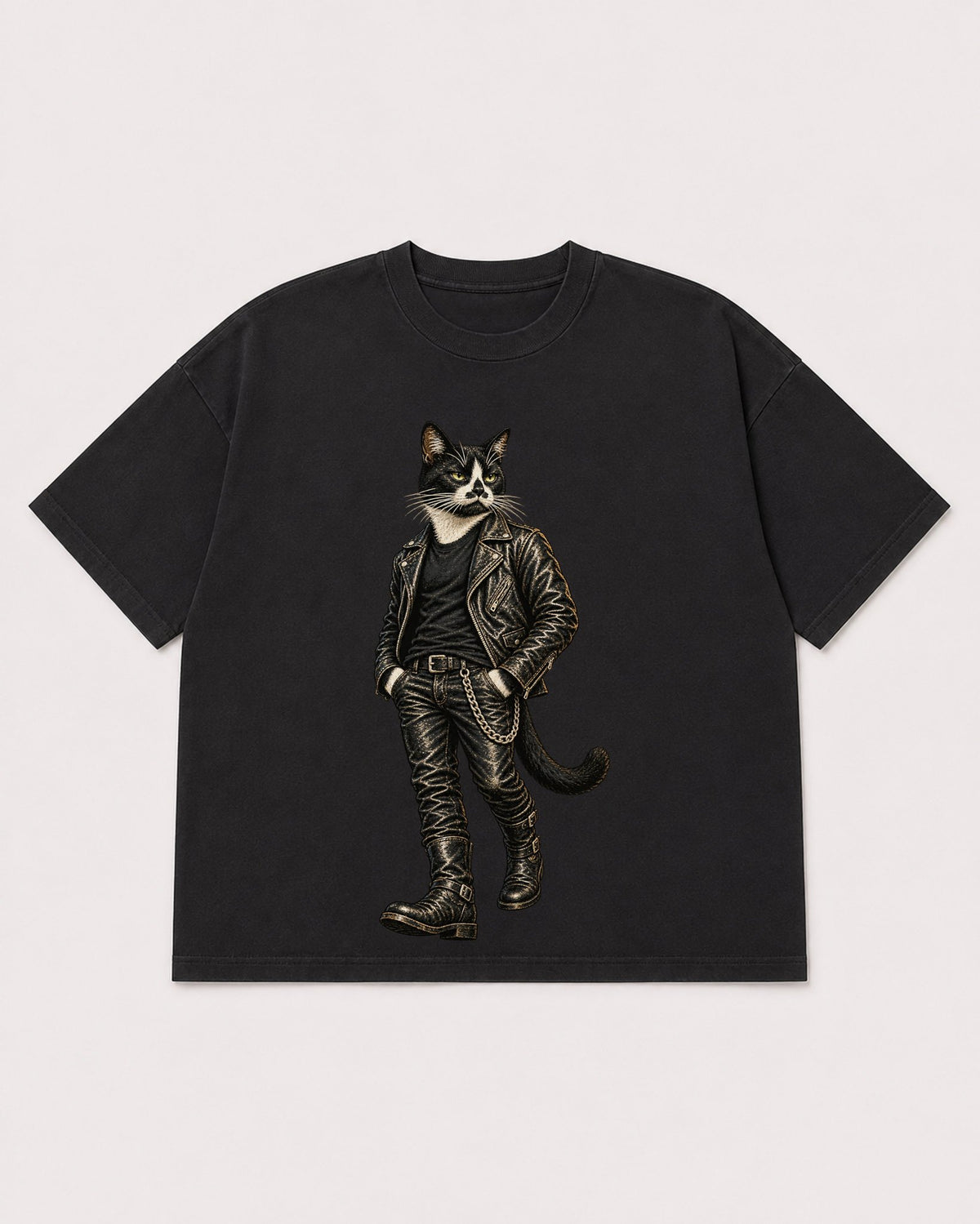 Mockup Boxy Heavyweight Tee Black product