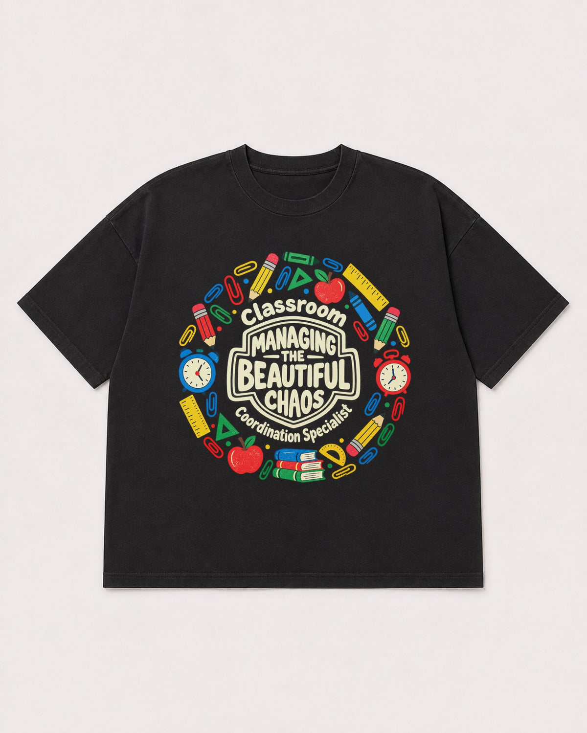 Mockup Boxy Heavyweight Tee Black product