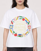 Mockup Boxy Heavyweight Tee White female close-up 03