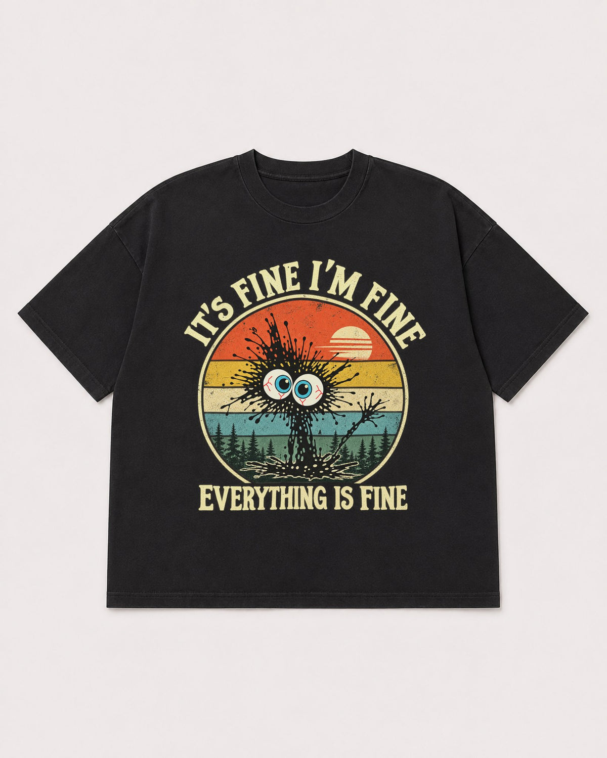 Mockup Boxy Heavyweight Tee Black product