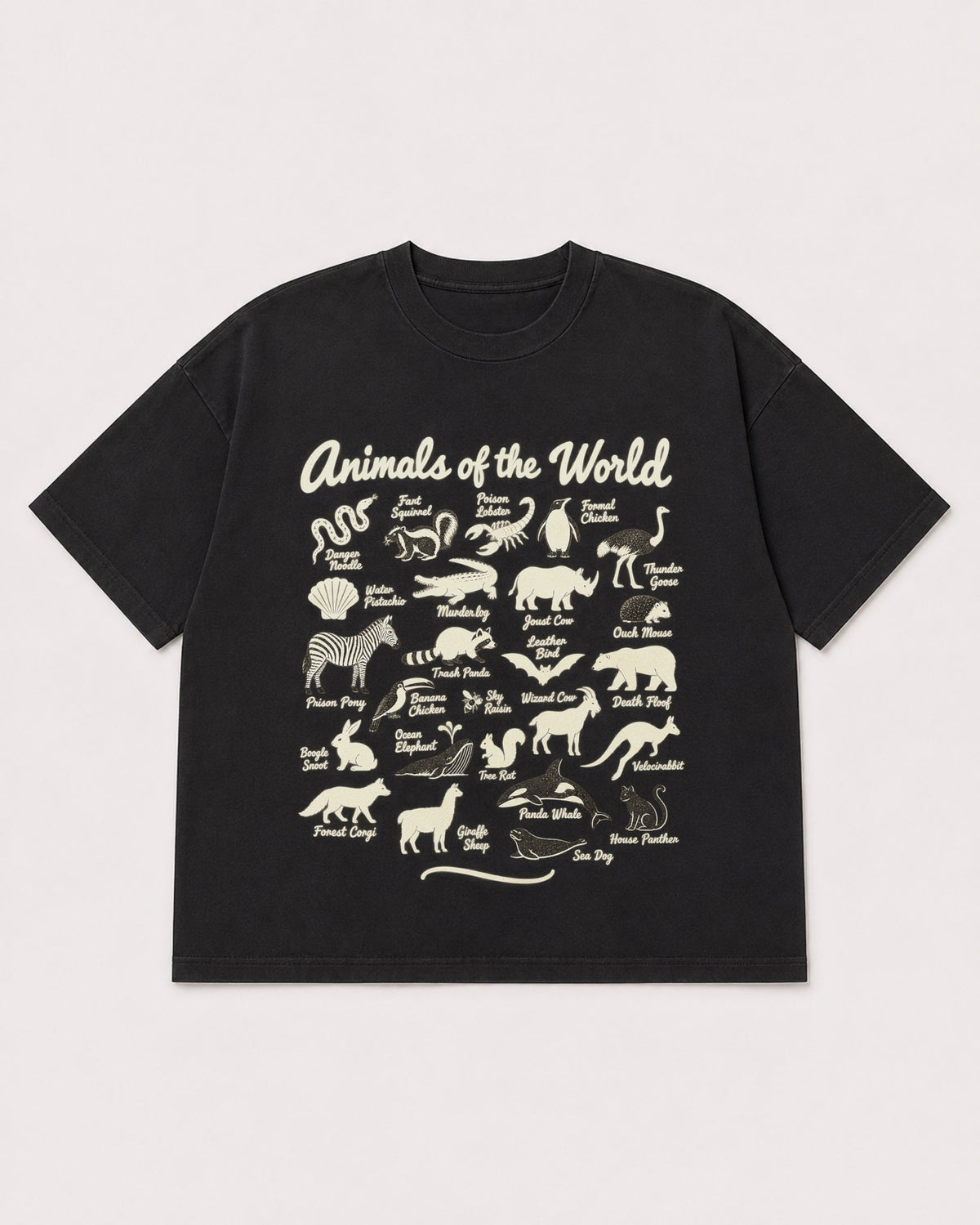 Mockup Boxy Heavyweight Tee Black product