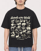 Mockup Boxy Heavyweight Tee Black male close-up 03