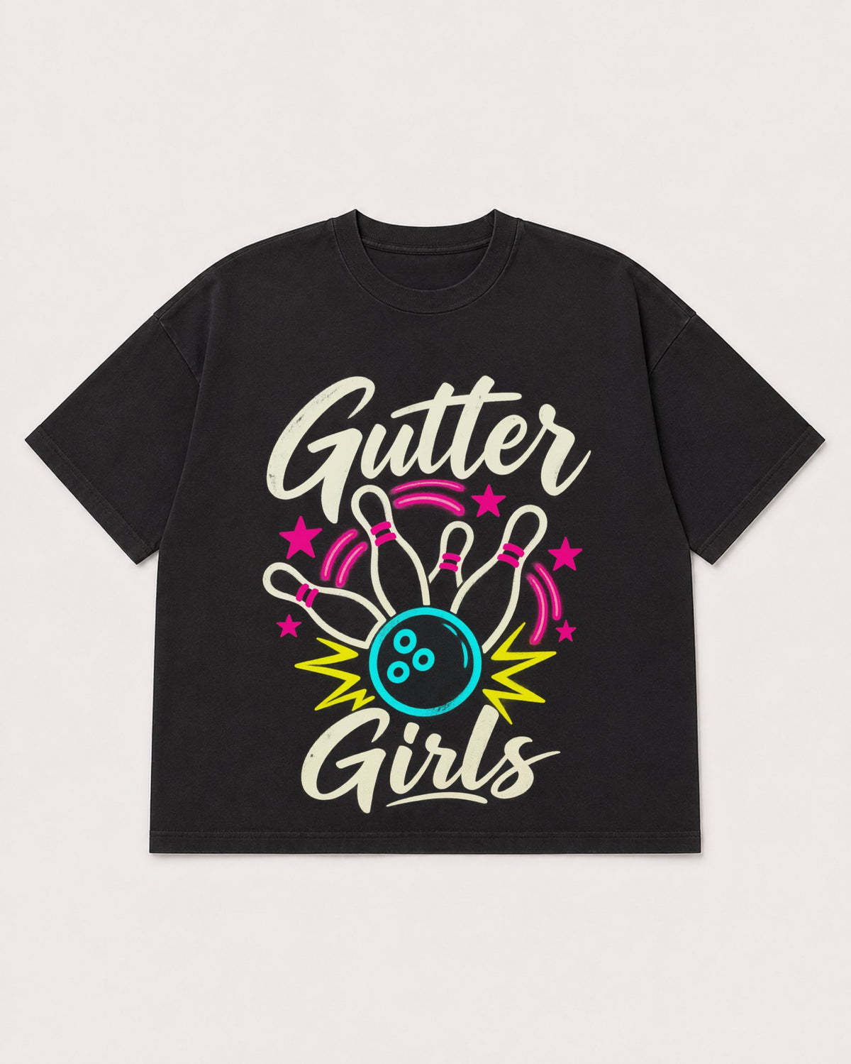 Mockup Boxy Heavyweight Tee Black product