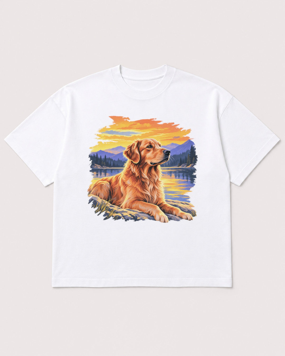 Mockup Boxy Heavyweight Tee White product