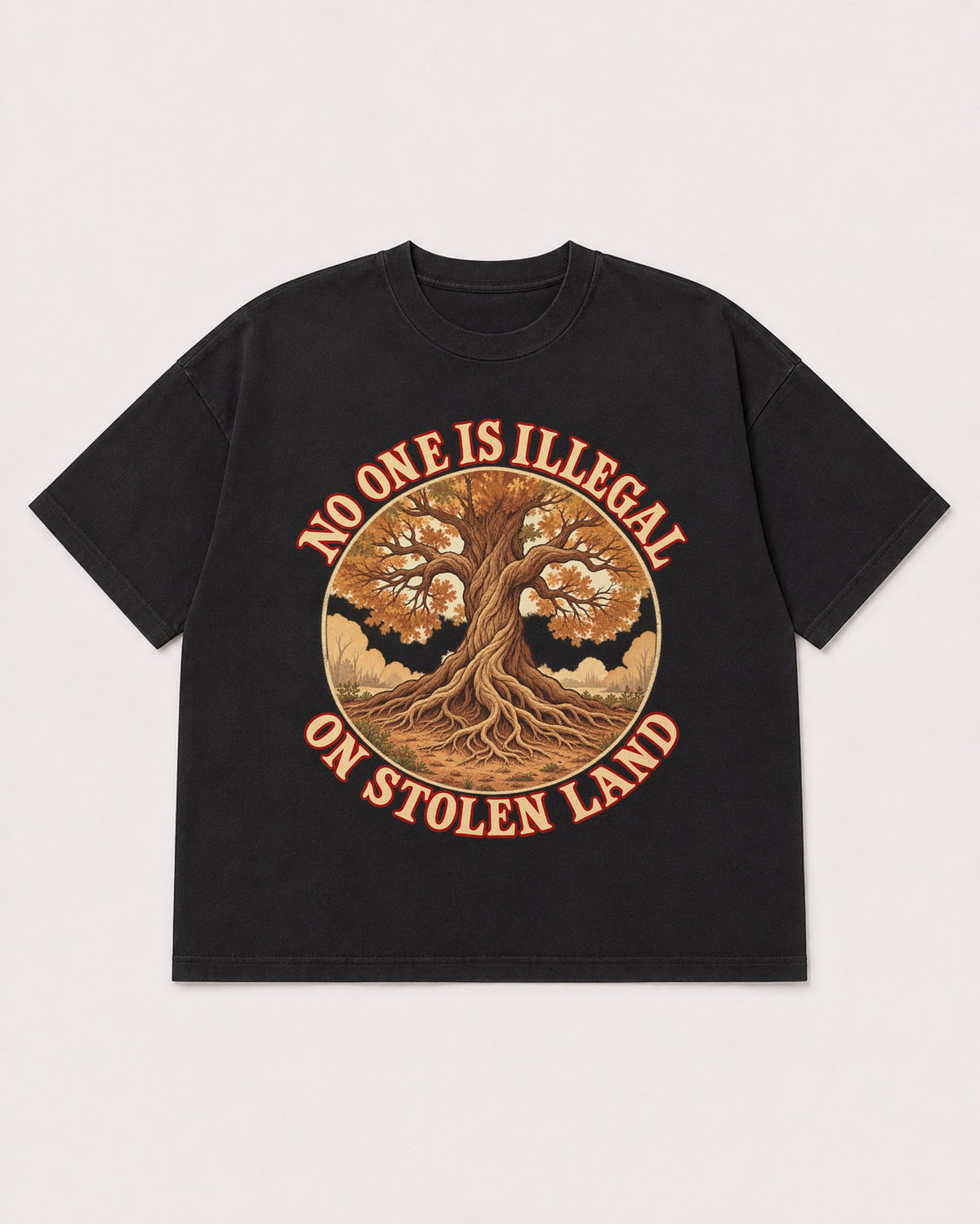 Mockup Boxy Heavyweight Tee Black product