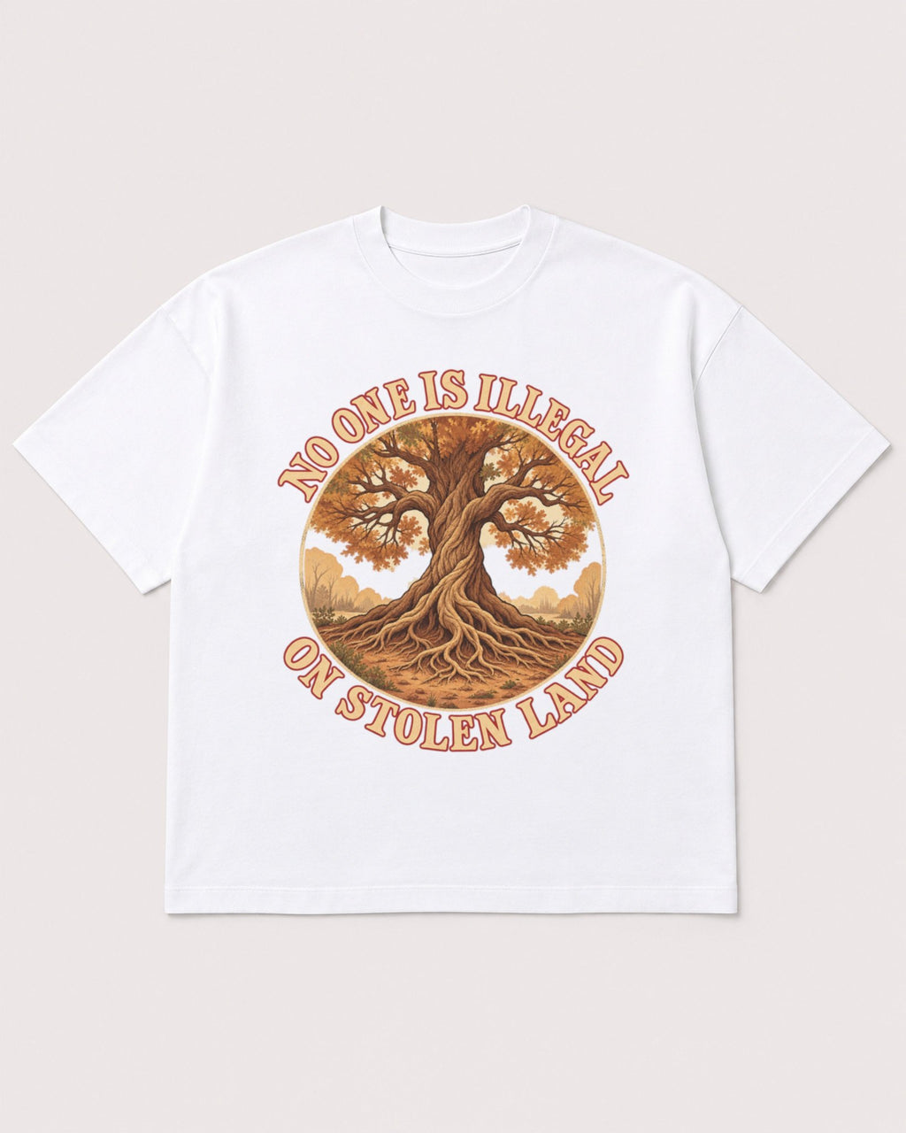 Mockup Boxy Heavyweight Tee White product
