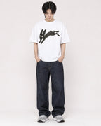 Mockup Boxy Heavyweight Tee White male full-body 11
