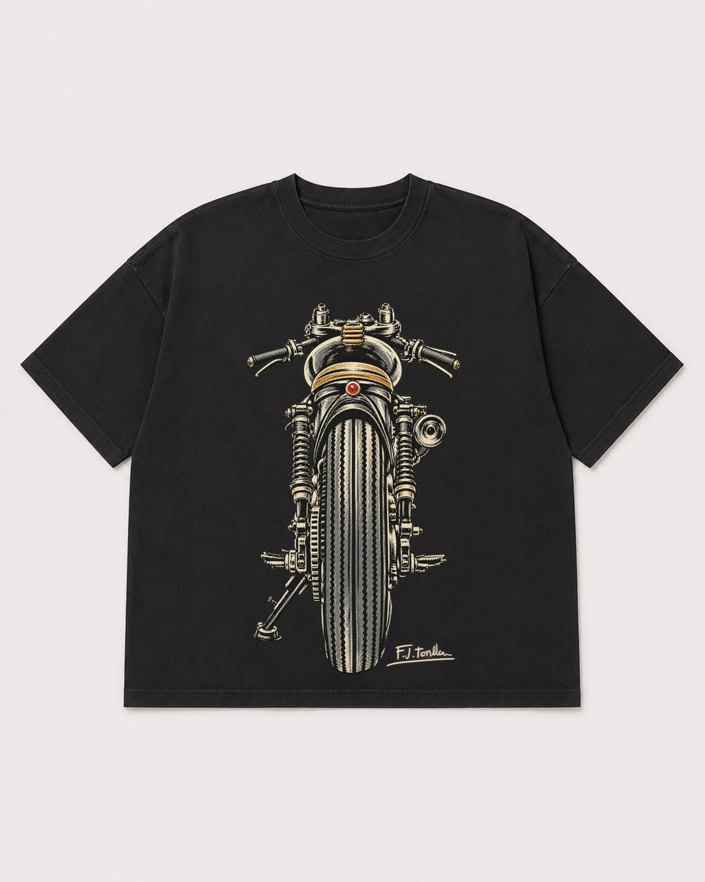 Mockup Boxy Heavyweight Tee Black product