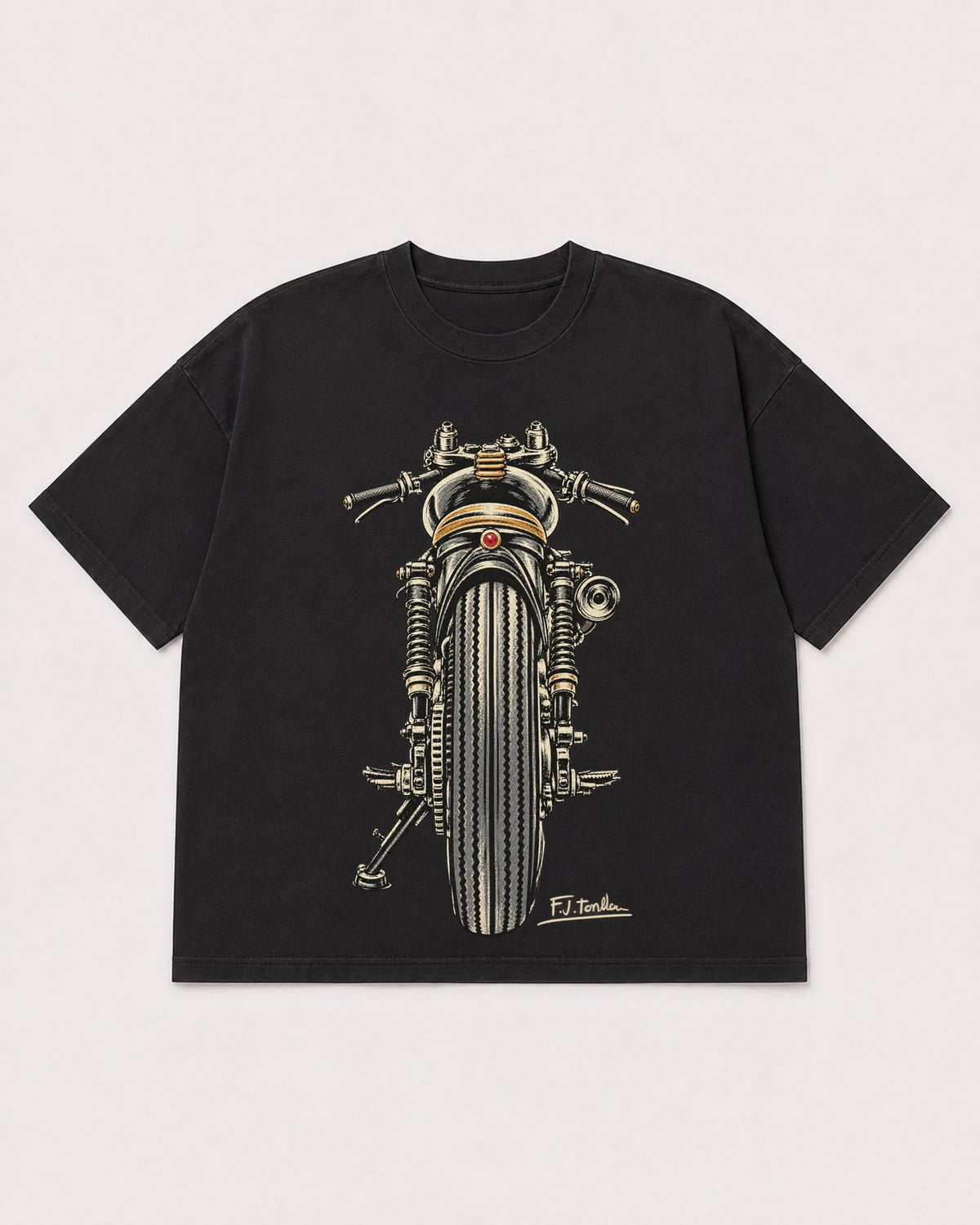Mockup Boxy Heavyweight Tee Black product