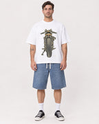 Mockup Boxy Heavyweight Tee White male full-body 48
